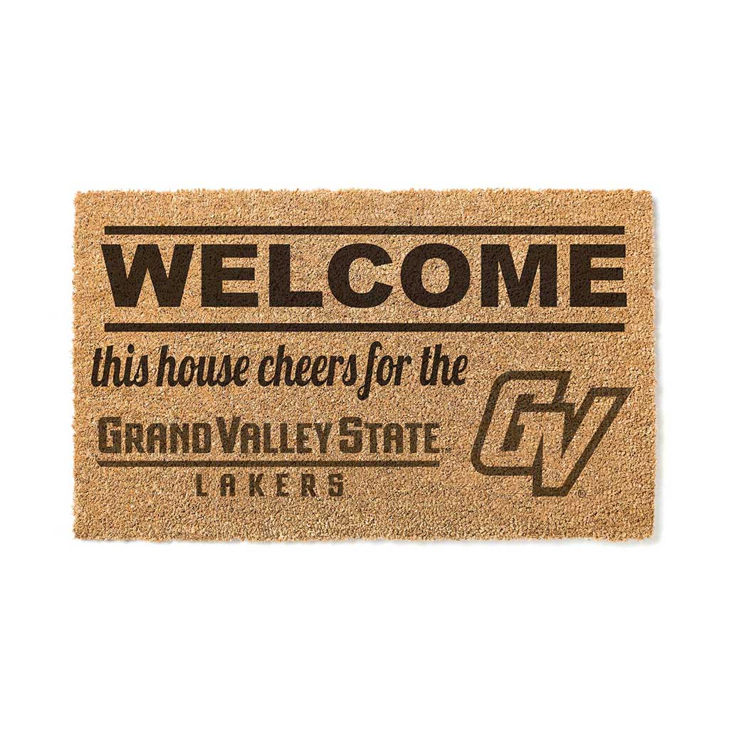 Team Coir Doormat Welcome Grand Valley State Lakers