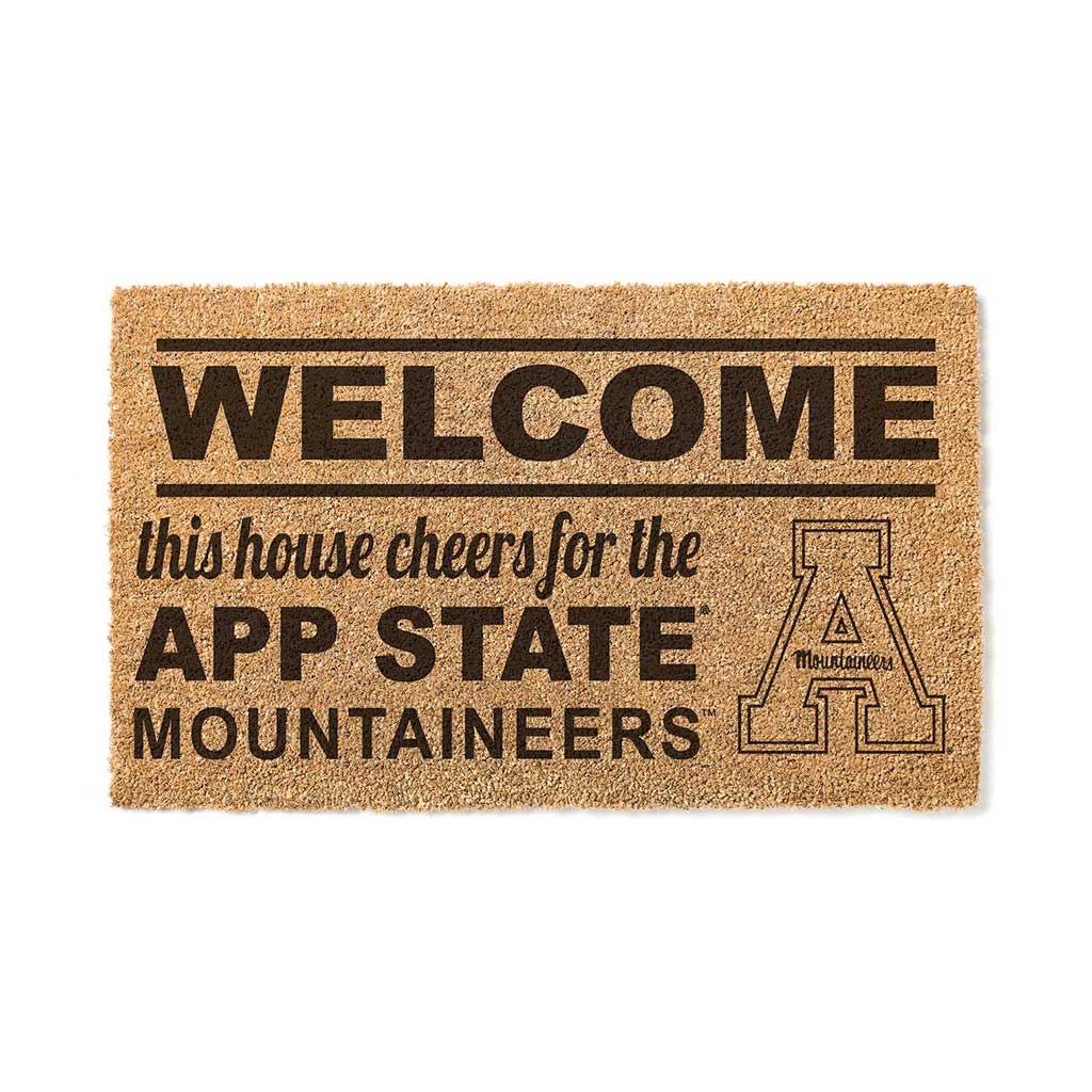 Team Coir Doormat Welcome Appalachian State Mountaineers