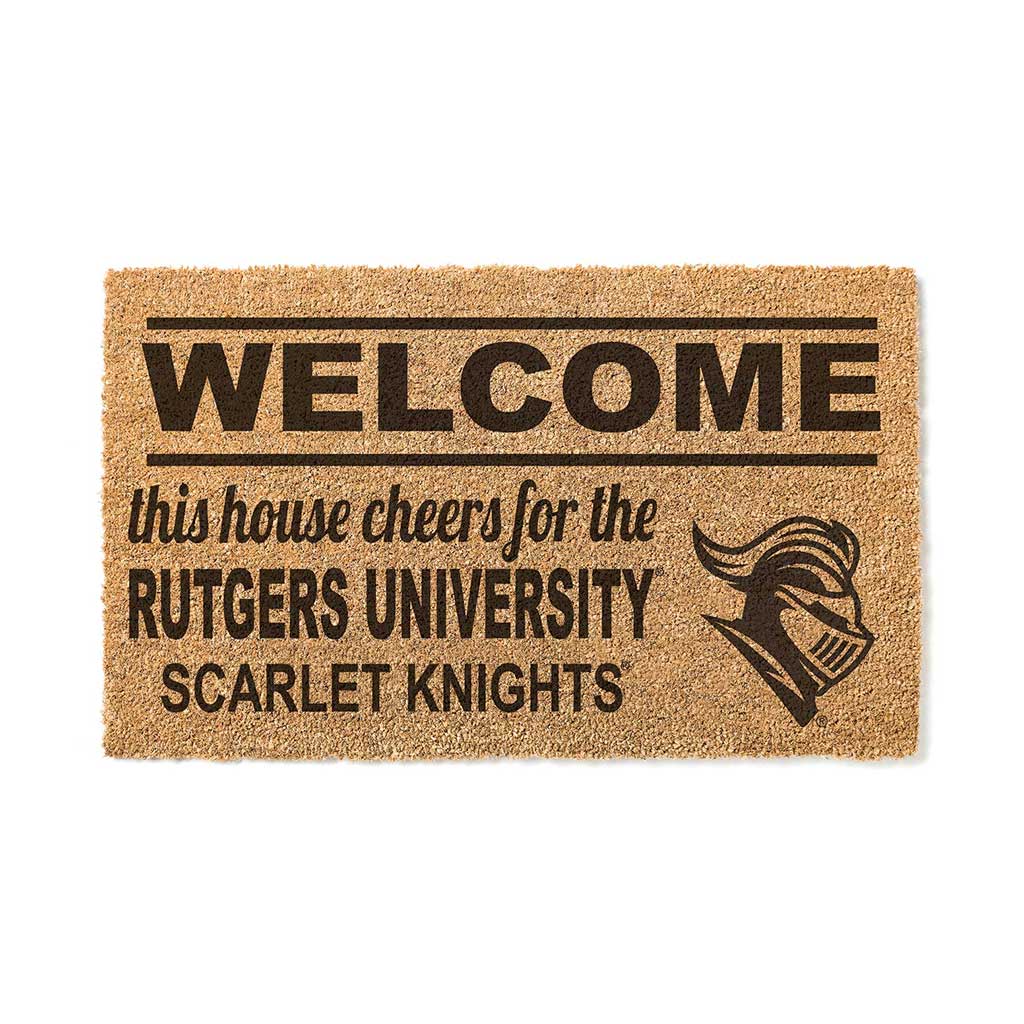 Team Coir Doormat Welcome Rutgers - Camden