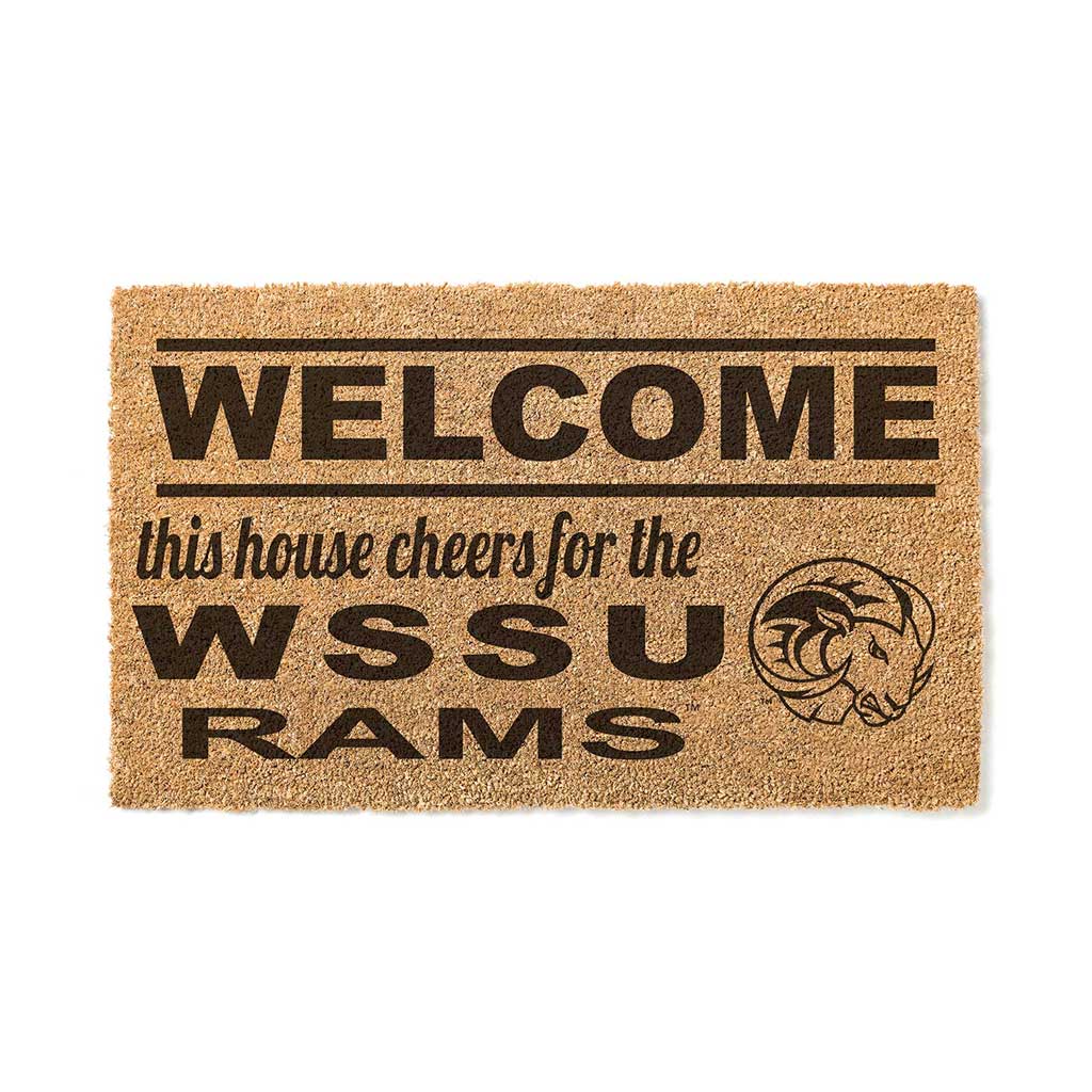 Team Coir Doormat Welcome Winston-Salem State Rams