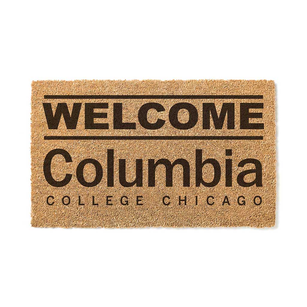 Team Coir Doormat Welcome Columbia College Chicago Renegades