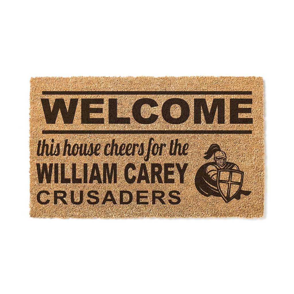 Team Coir Doormat Welcome William Carey University Crusaders