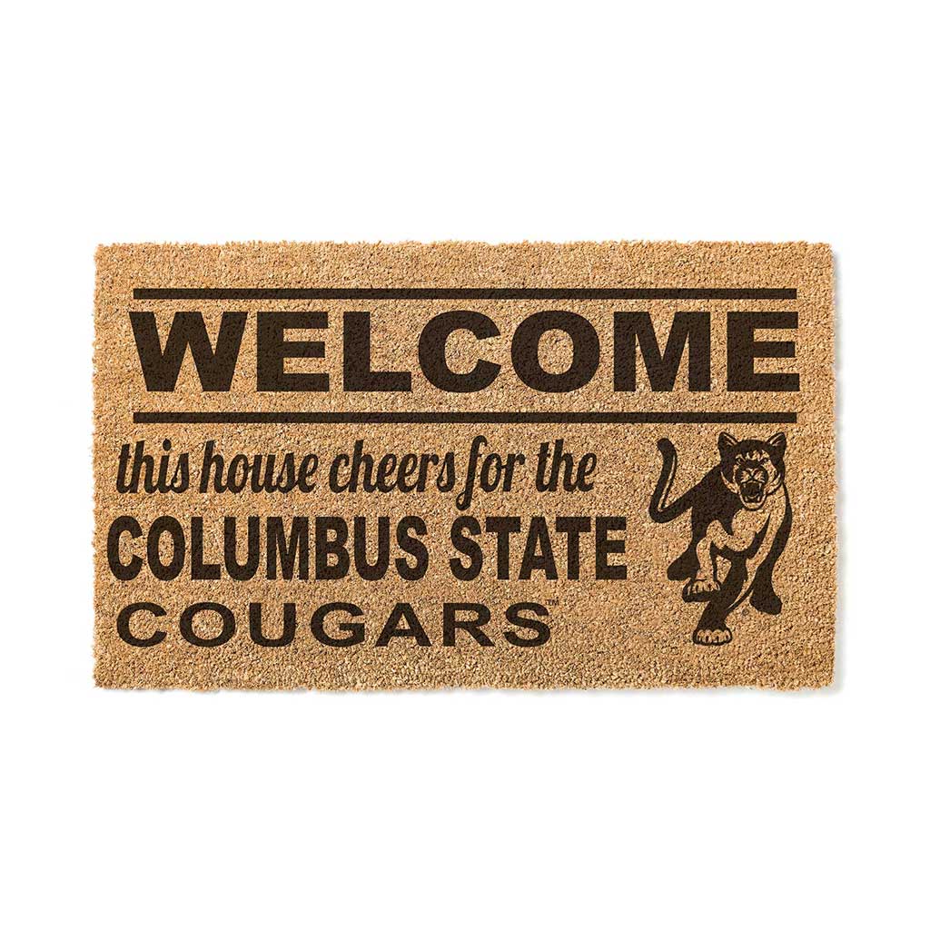 Team Coir Doormat Welcome Columbus State University Cougars