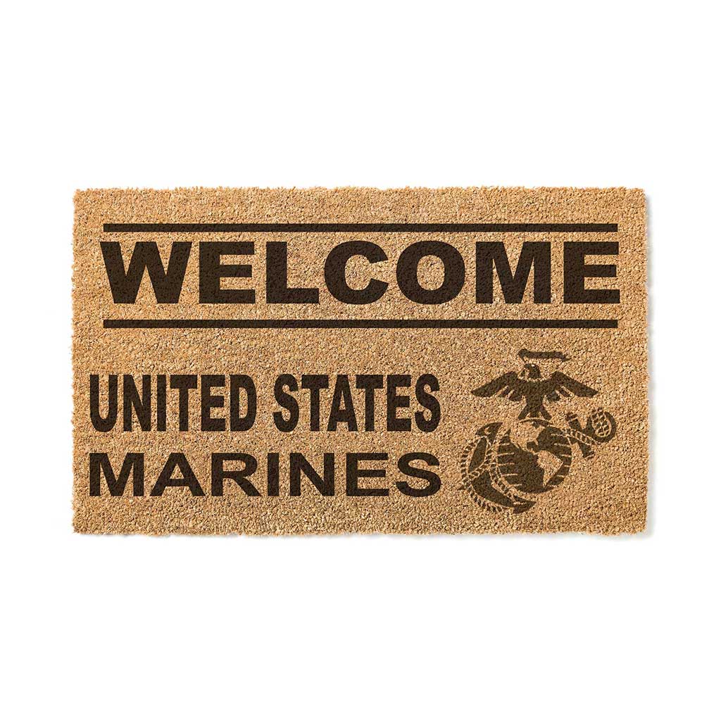 Team Coir Doormat Welcome Marines