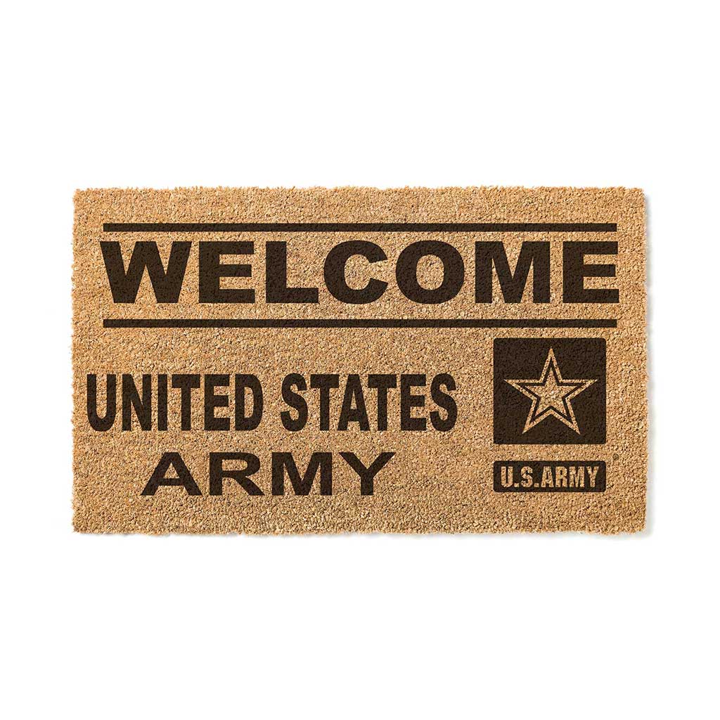 Team Coir Doormat Welcome Army
