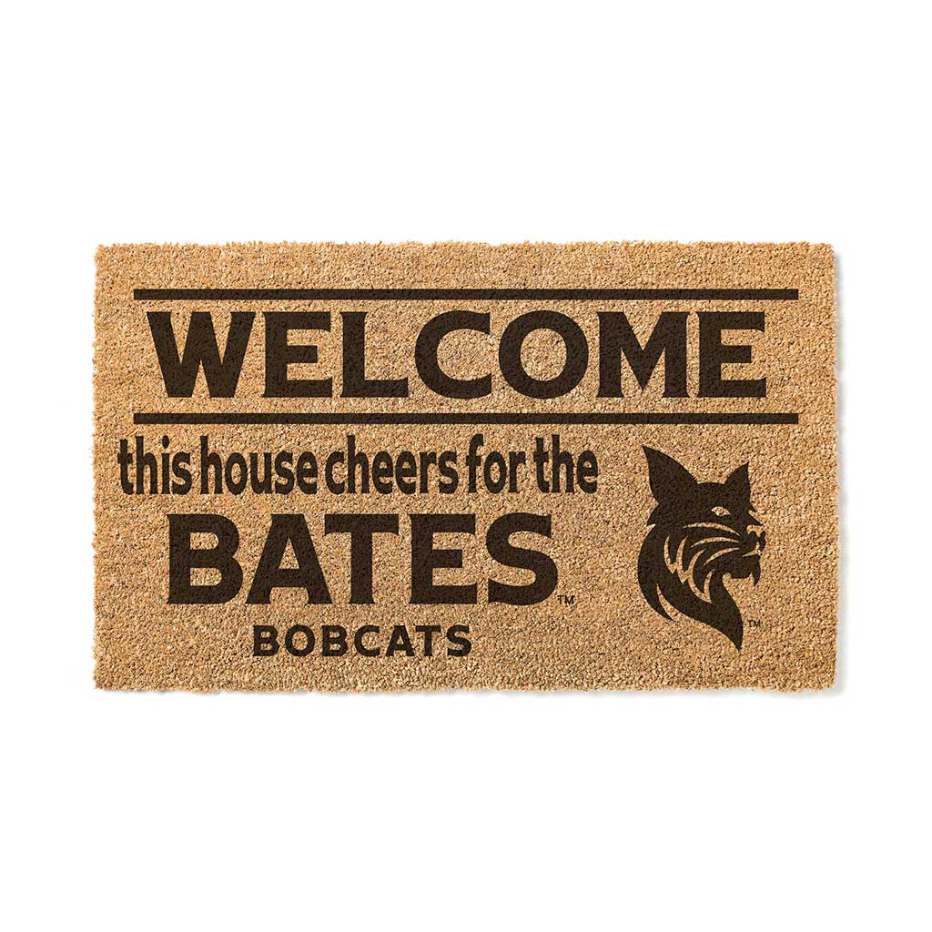 Team Coir Doormat Welcome Bates College Bobcats