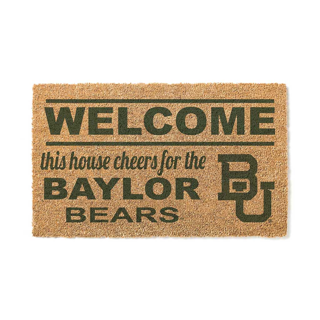 Team Coir Doormat Welcome Baylor Bears