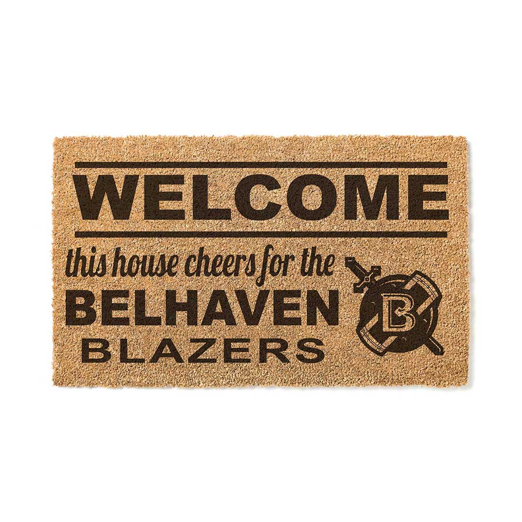 Team Coir Doormat Welcome Belhaven University Blazers