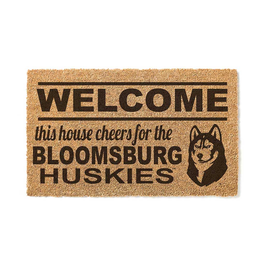 Team Coir Doormat Welcome Bloomsburg Huskies