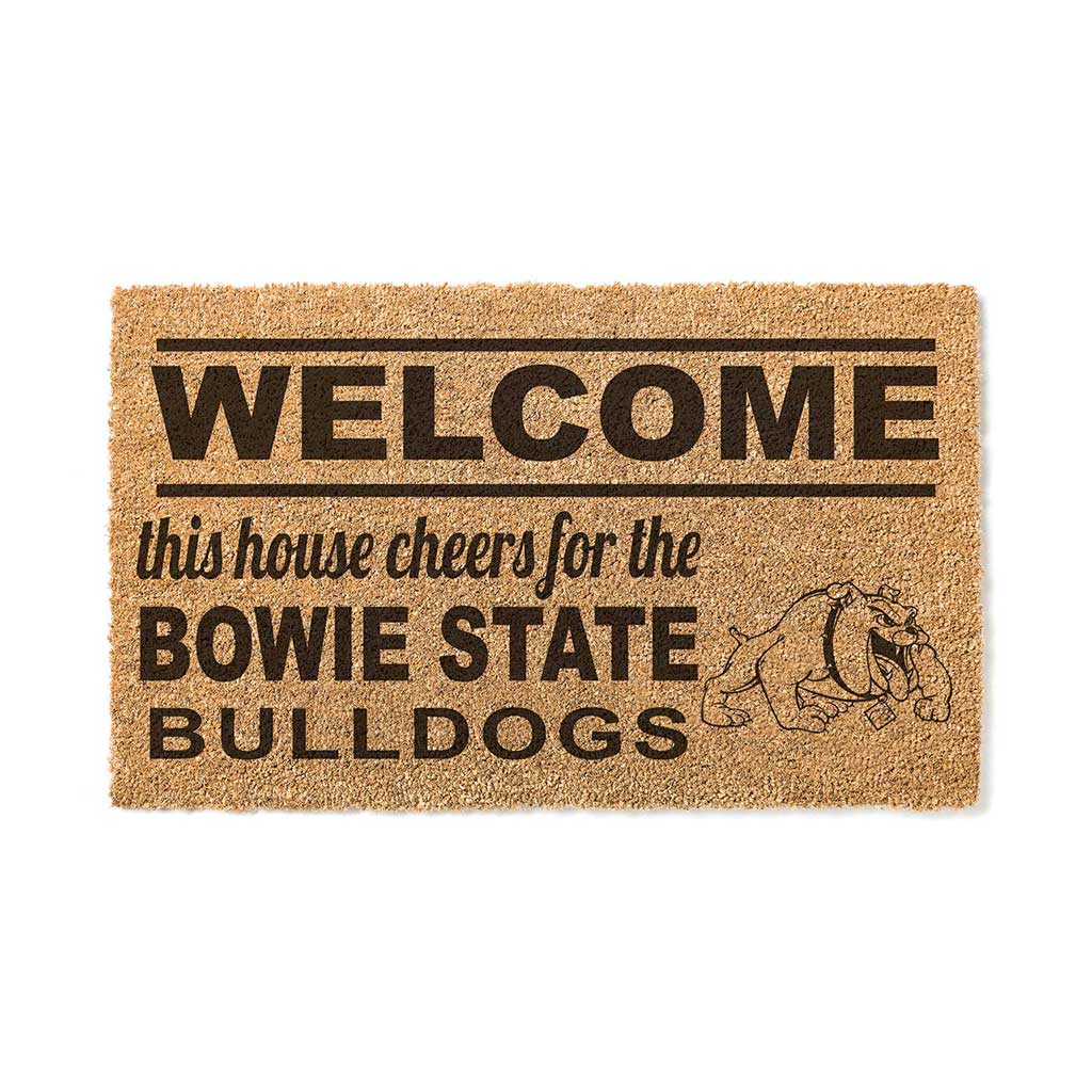 Team Coir Doormat Welcome Bowie State Bulldogs