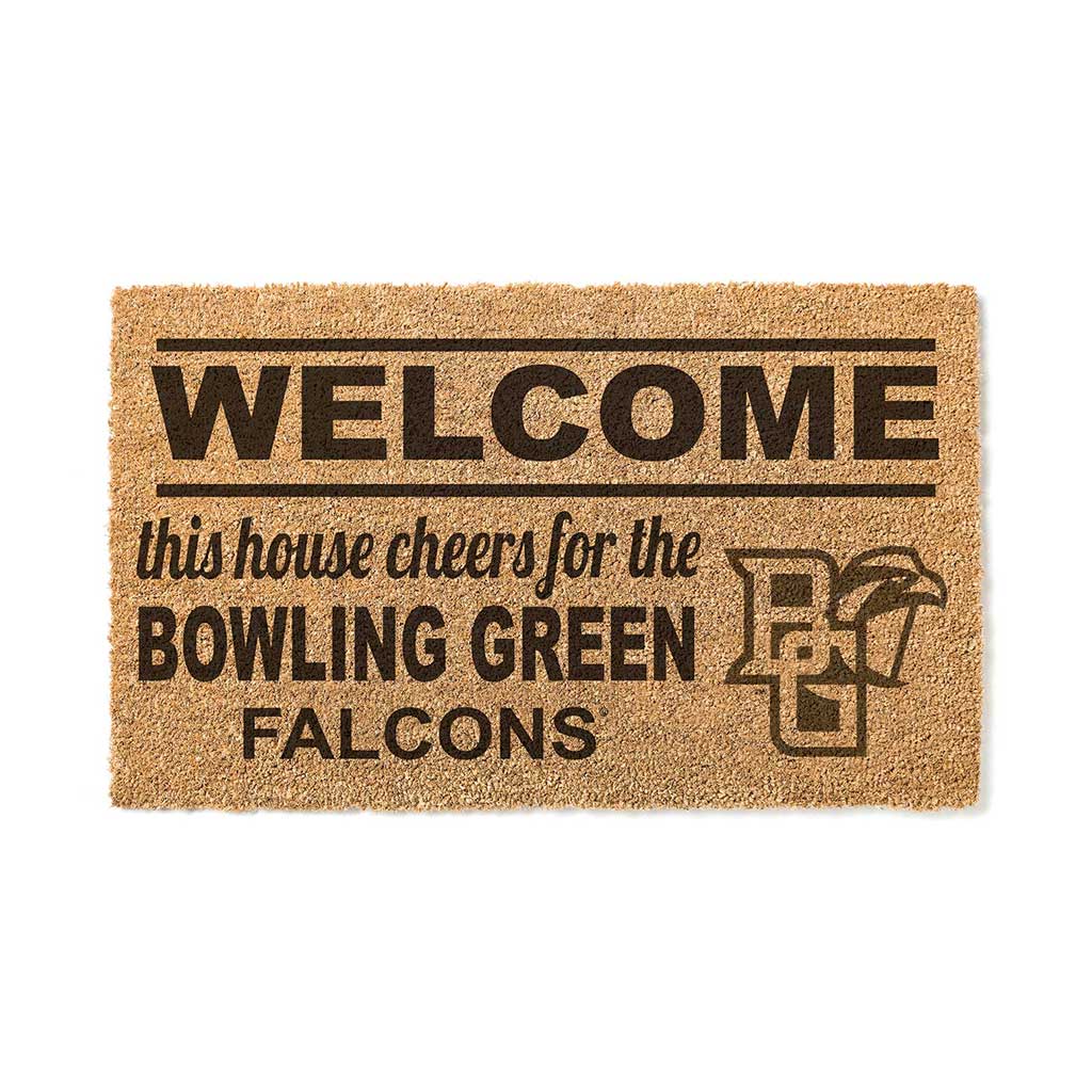 Team Coir Doormat Welcome Bowling Green Falcons