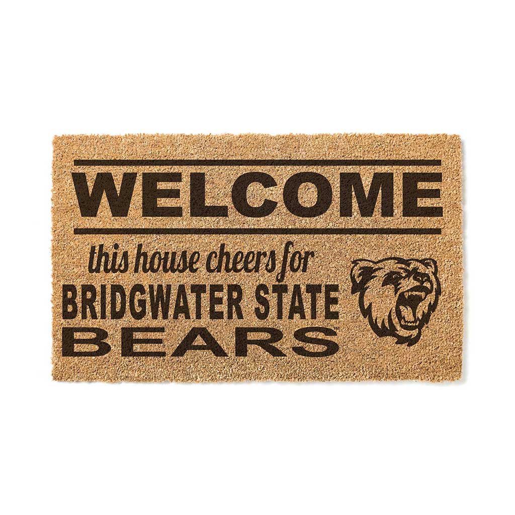 Team Coir Doormat Welcome Bridgewater State Bears