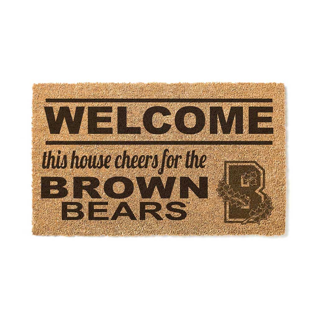 Team Coir Doormat Welcome Brown Bears