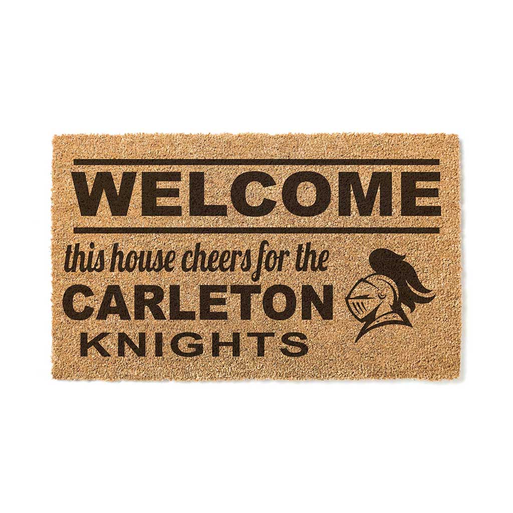 Team Coir Doormat Welcome Carleton College Knights