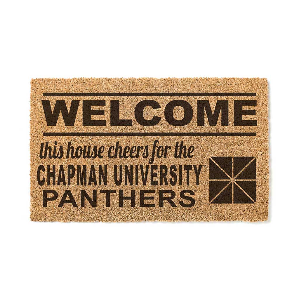 Team Coir Doormat Welcome Chapman University Panthers