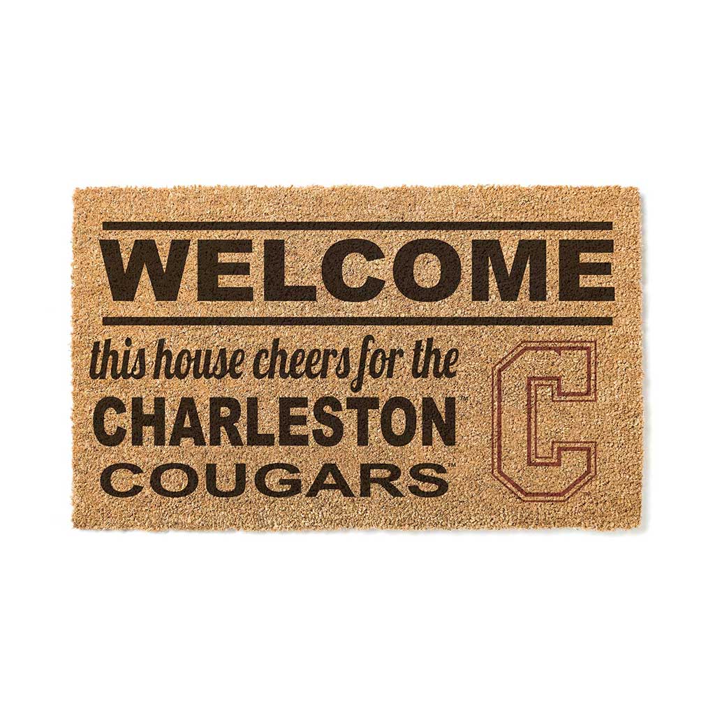 Team Coir Doormat Welcome Charleston College Cougars