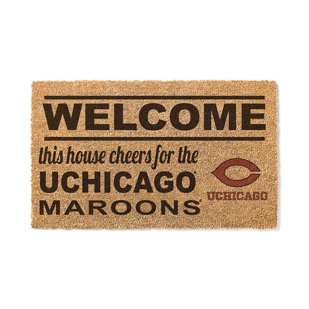 Team Coir Doormat Welcome University of Chicago Maroons