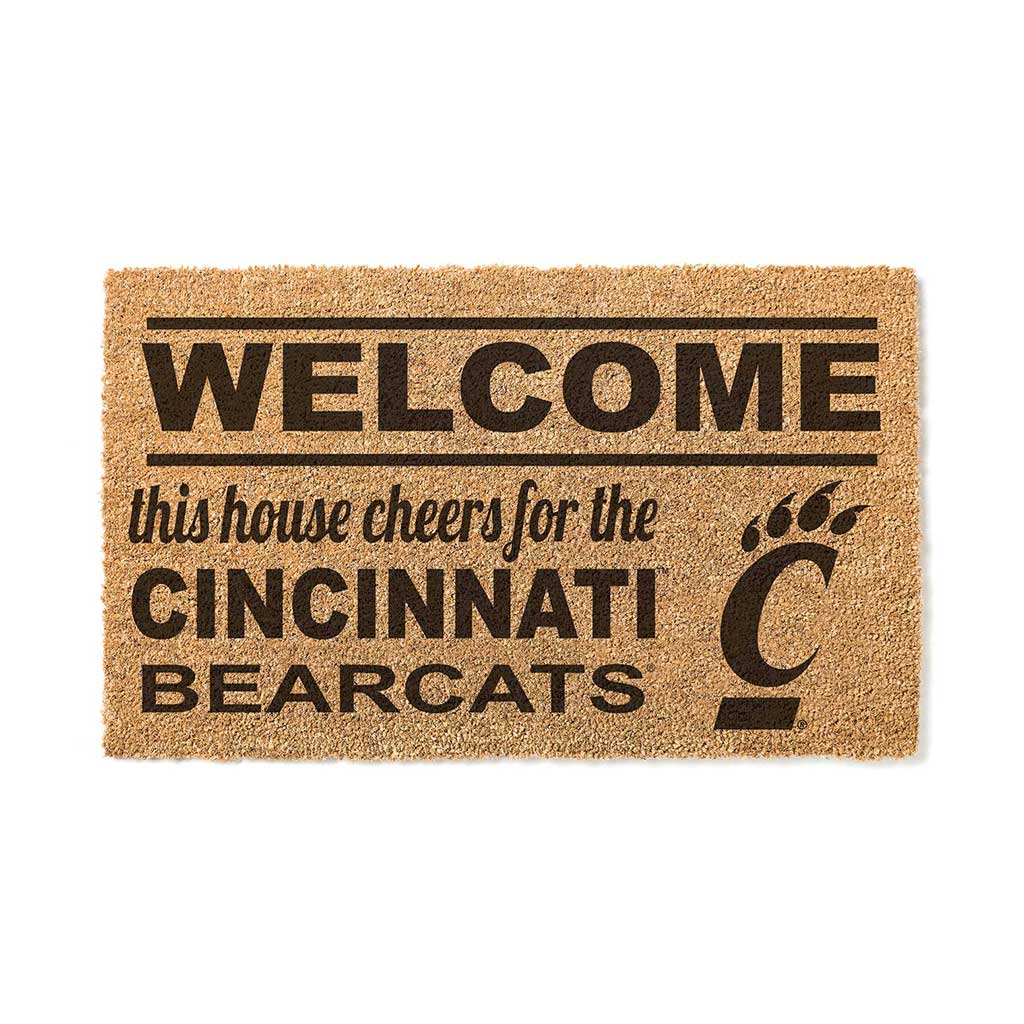 Team Coir Doormat Welcome Cincinnati Bearcats