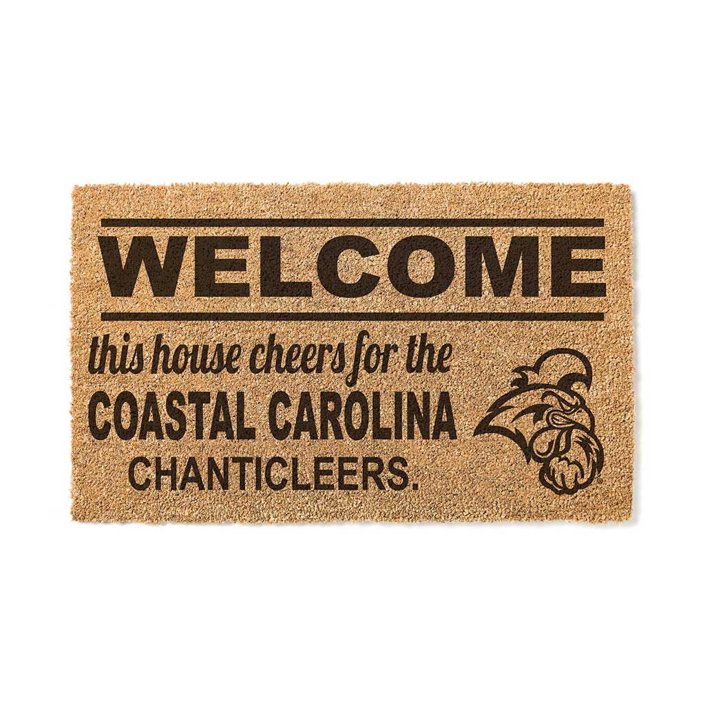 Team Coir Doormat Welcome Coastal Carolina Chantileers