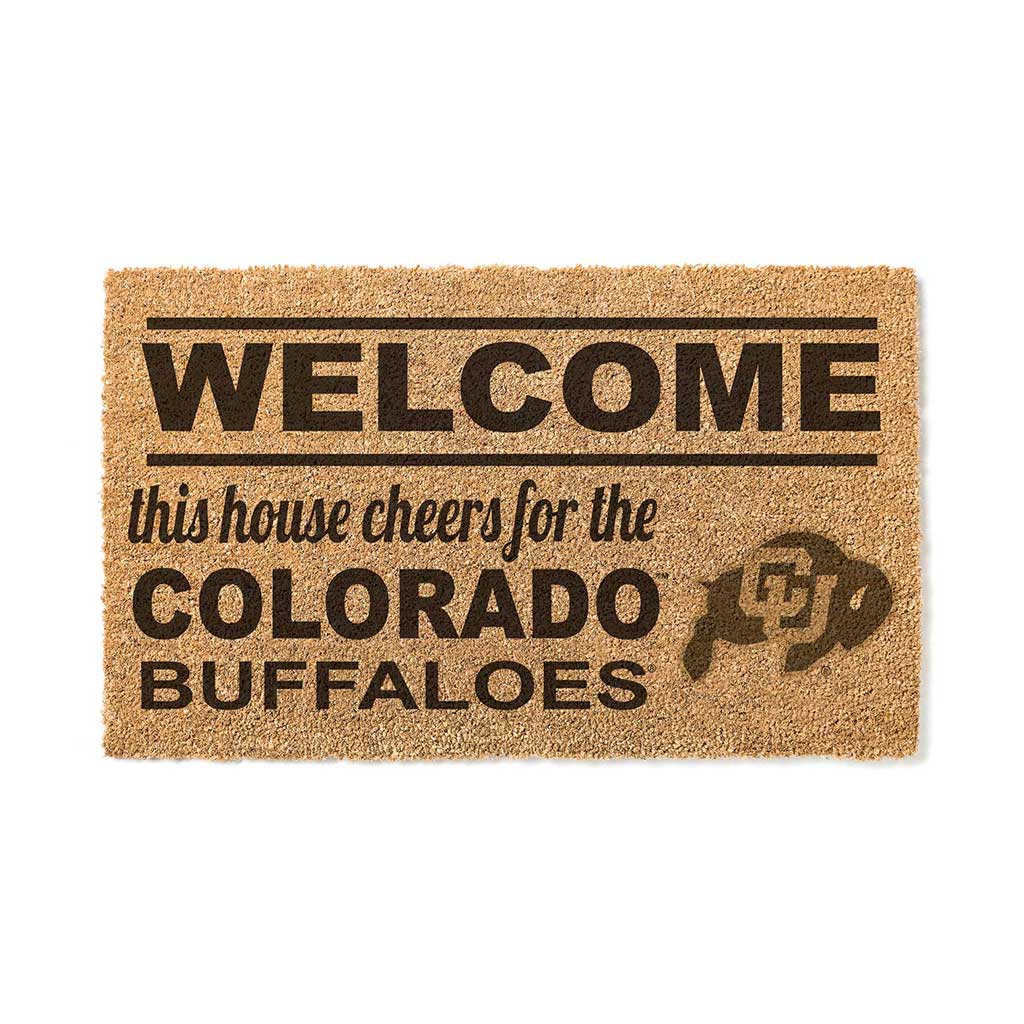 Team Coir Doormat Welcome Colorado (Boulder) Buffaloes