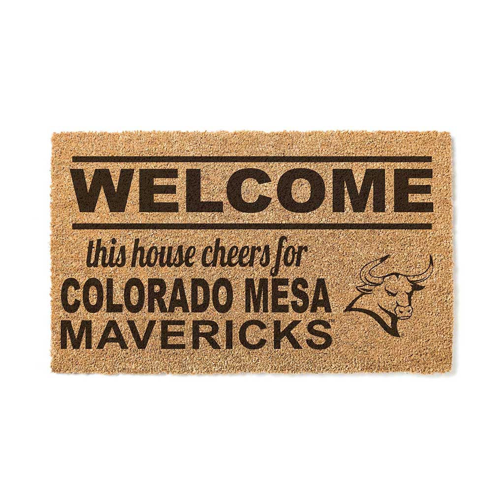 Team Coir Doormat Welcome Colorado Mesa Mavericks