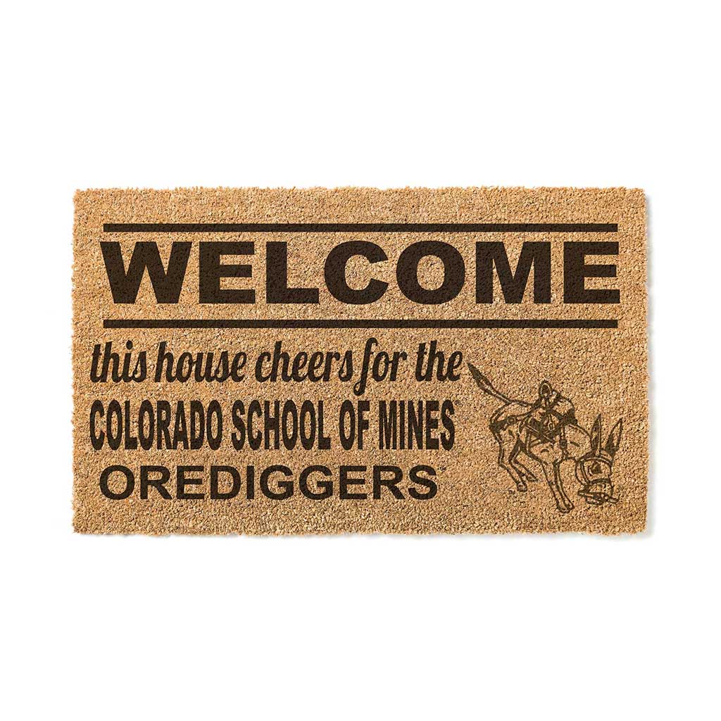 Team Coir Doormat Welcome Colorado College of Mines