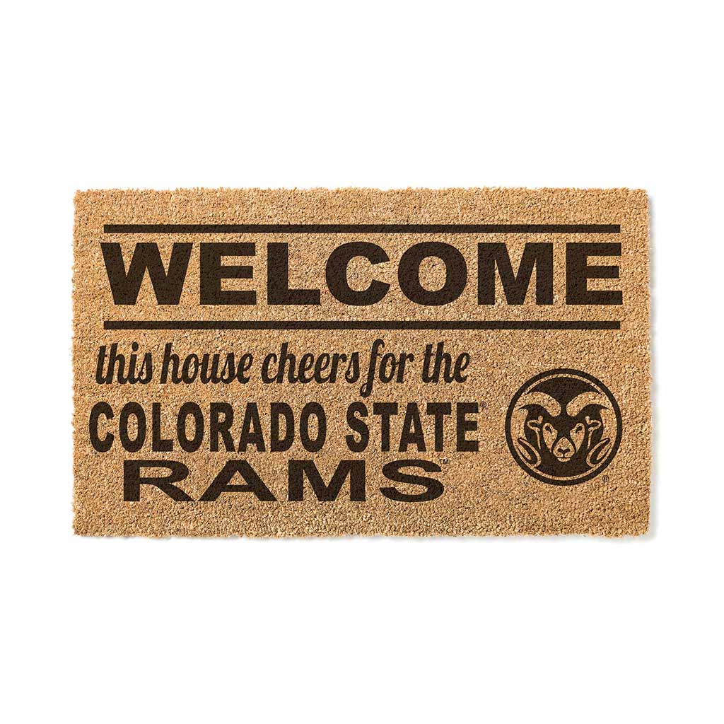 Team Coir Doormat Welcome Colorado State-Ft. Collins Rams