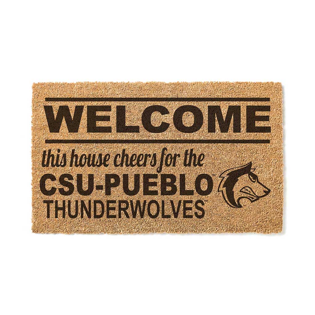 Team Coir Doormat Welcome Colorado State-Pueblo Thunder Wolves