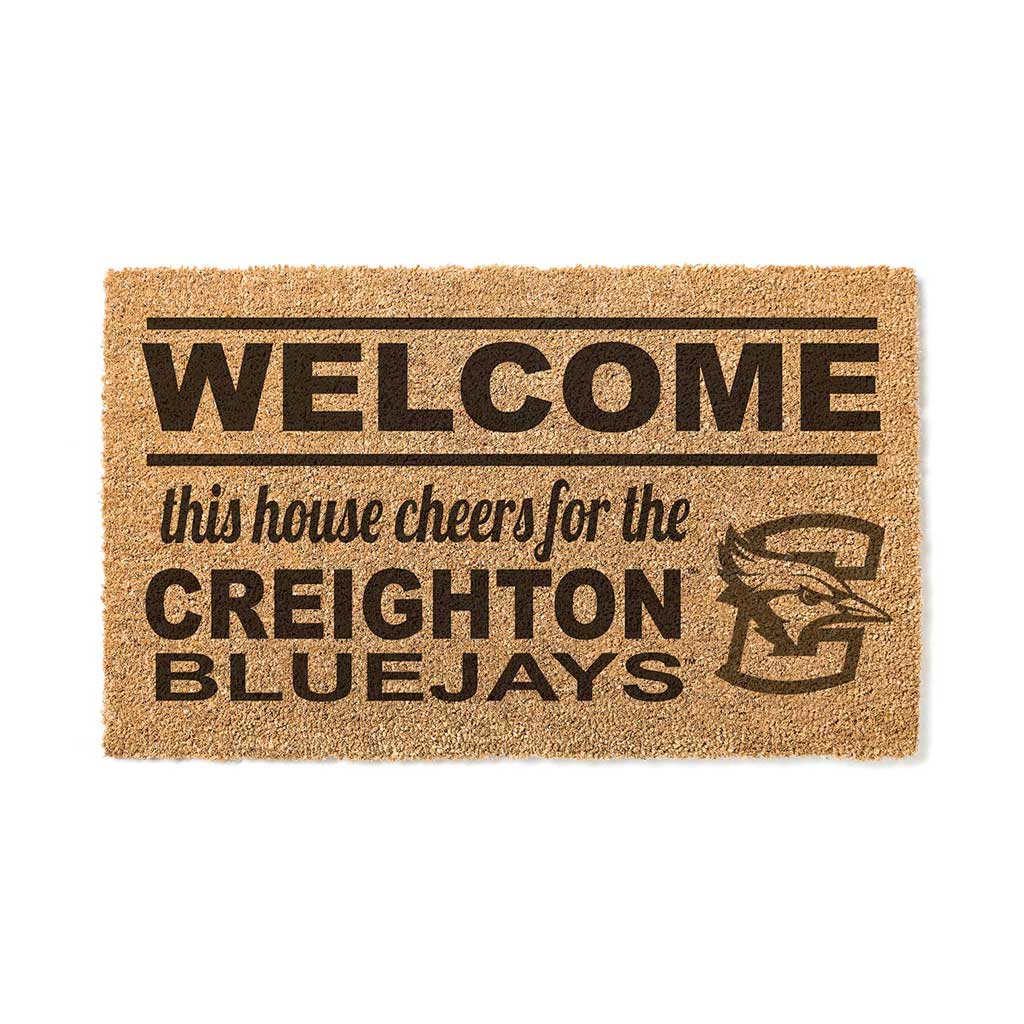 Team Coir Doormat Welcome Creighton Bluejays