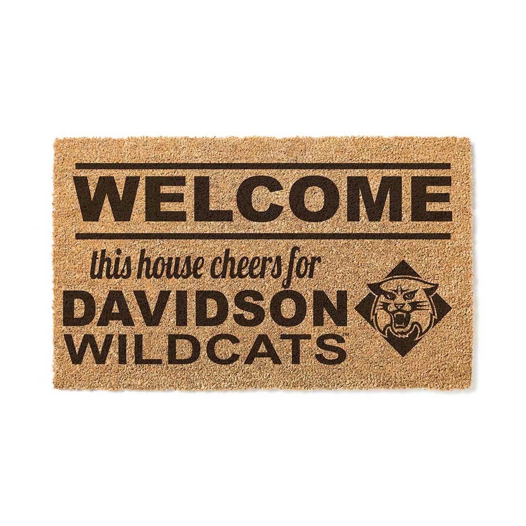 Team Coir Doormat Welcome Davidson Wildcats