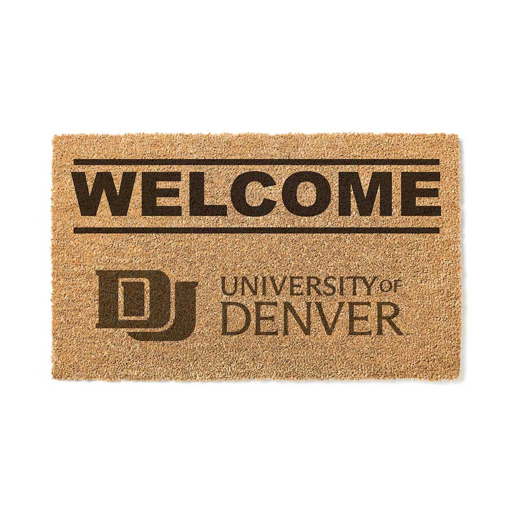 Team Coir Doormat Welcome Denver Pioneers