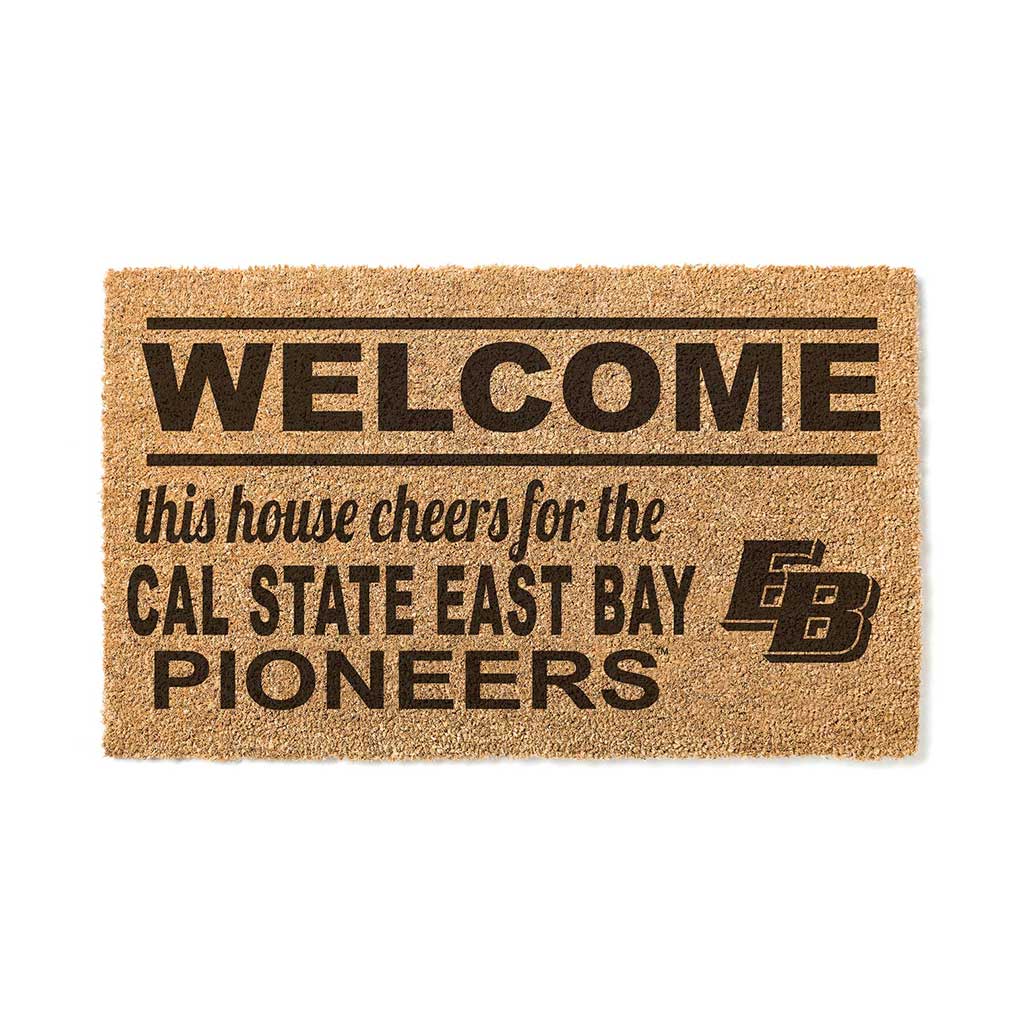 Team Coir Doormat Welcome California State East Bay Pioneers