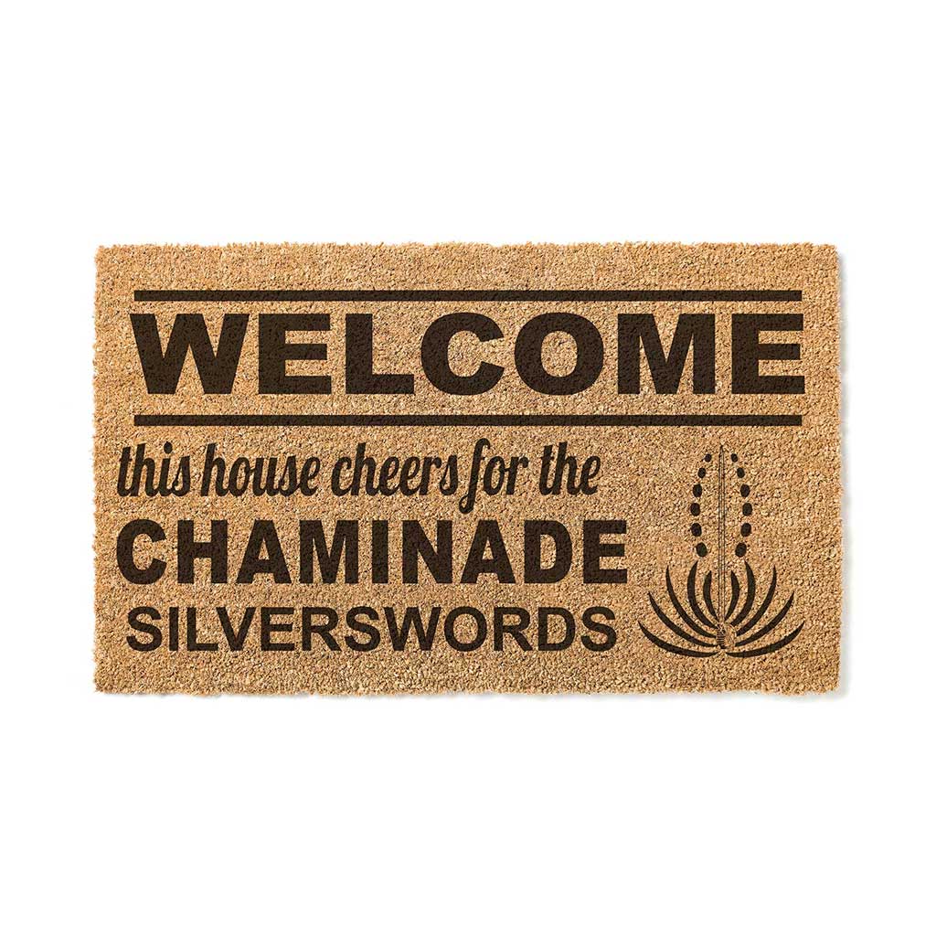 Team Coir Doormat Welcome Chaminade University of Honolulu Silverswords