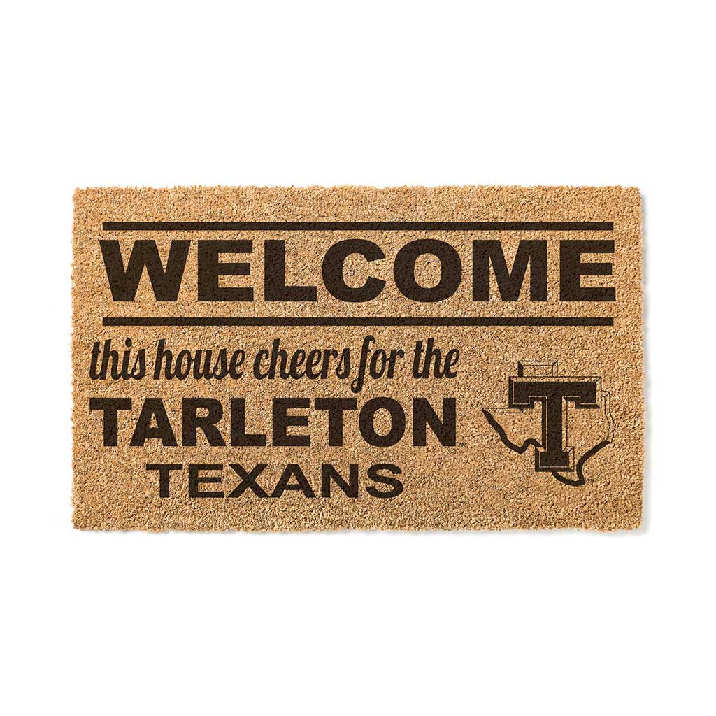 Team Coir Doormat Welcome Tarleton State University Texans