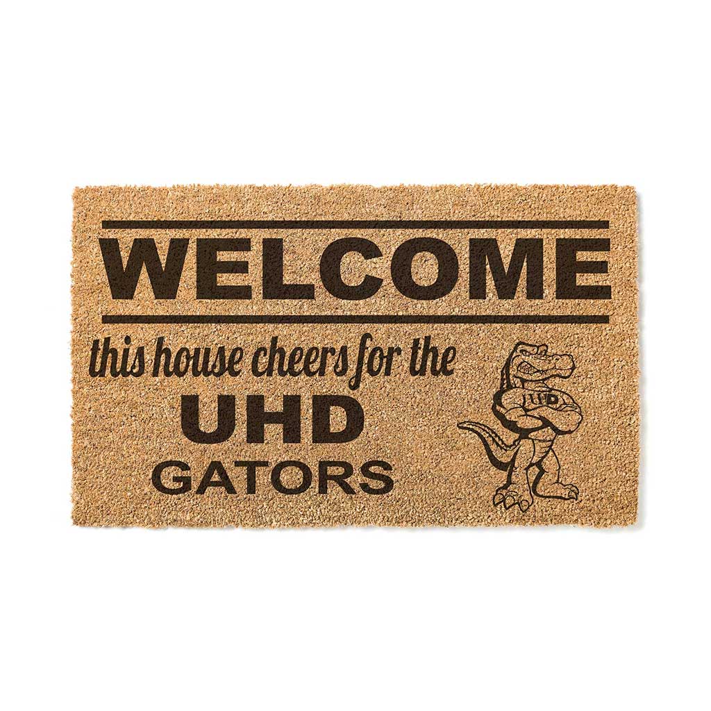 Team Coir Doormat Welcome University of Houston - Downtown Gators