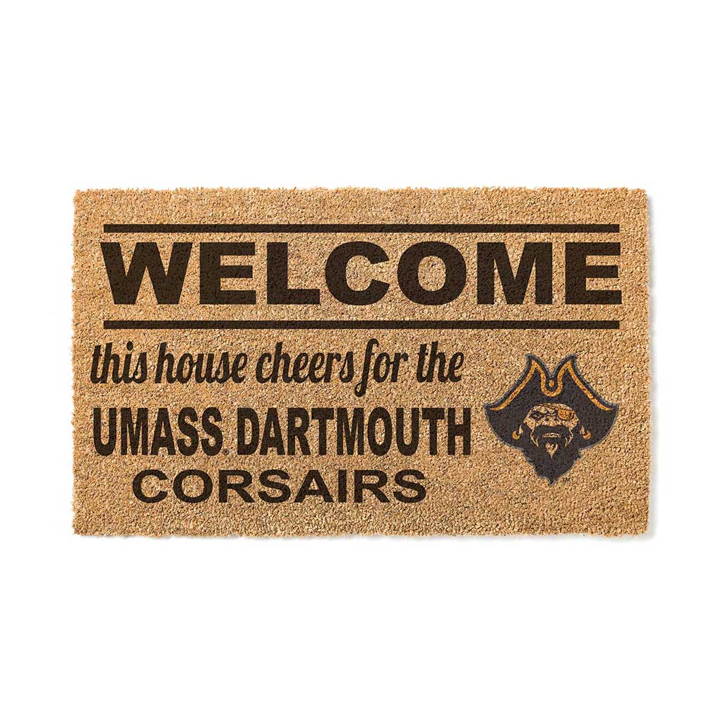 Team Coir Doormat Welcome UMASS Dartmouth Corsairs