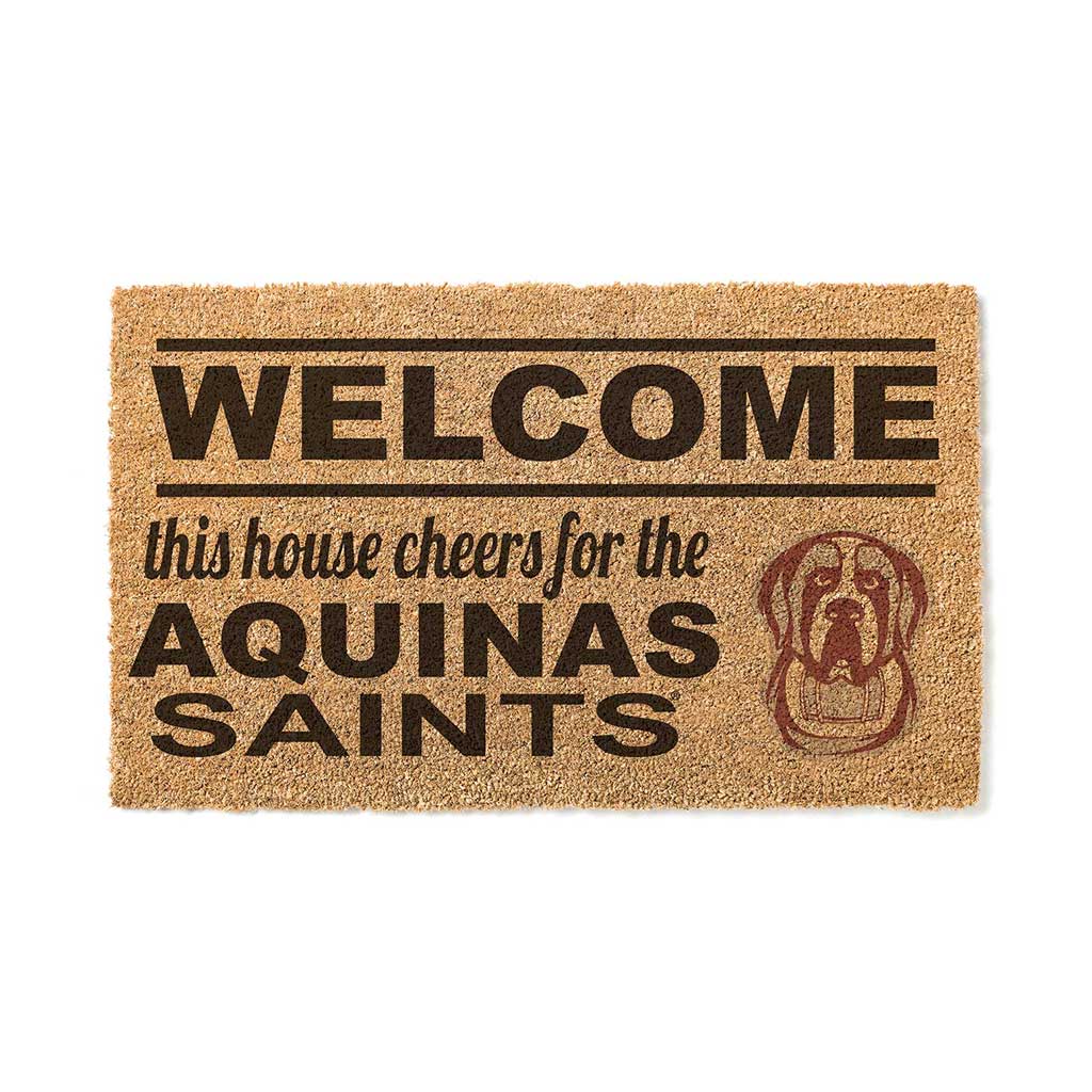 Team Coir Doormat Welcome Aquinas College Saints