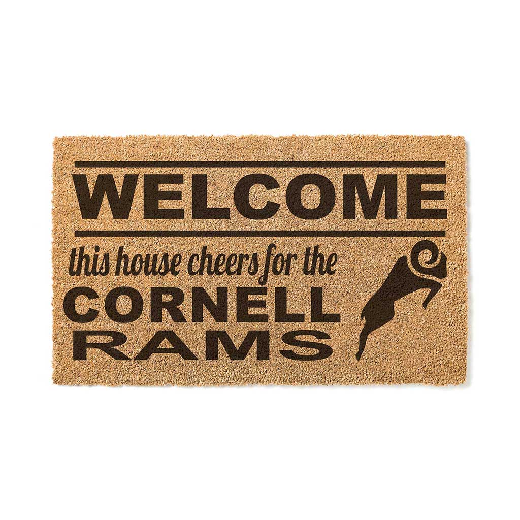 Team Coir Doormat Welcome Cornell College Rams