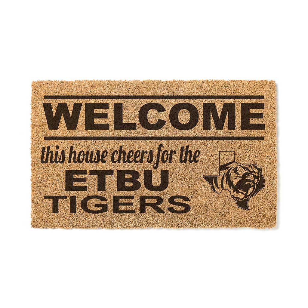 Team Coir Doormat Welcome East Texas Baptist Tigers