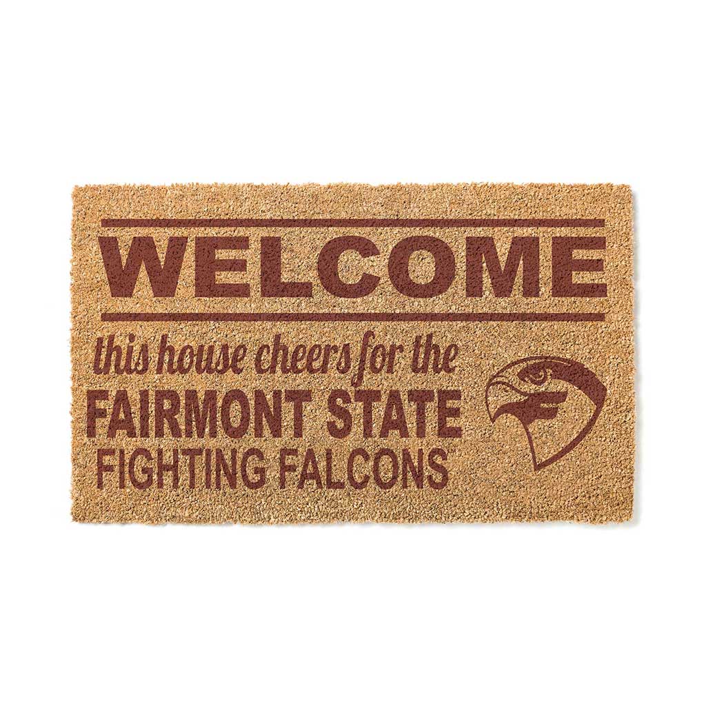 Team Coir Doormat Welcome Fairmont State Falcons