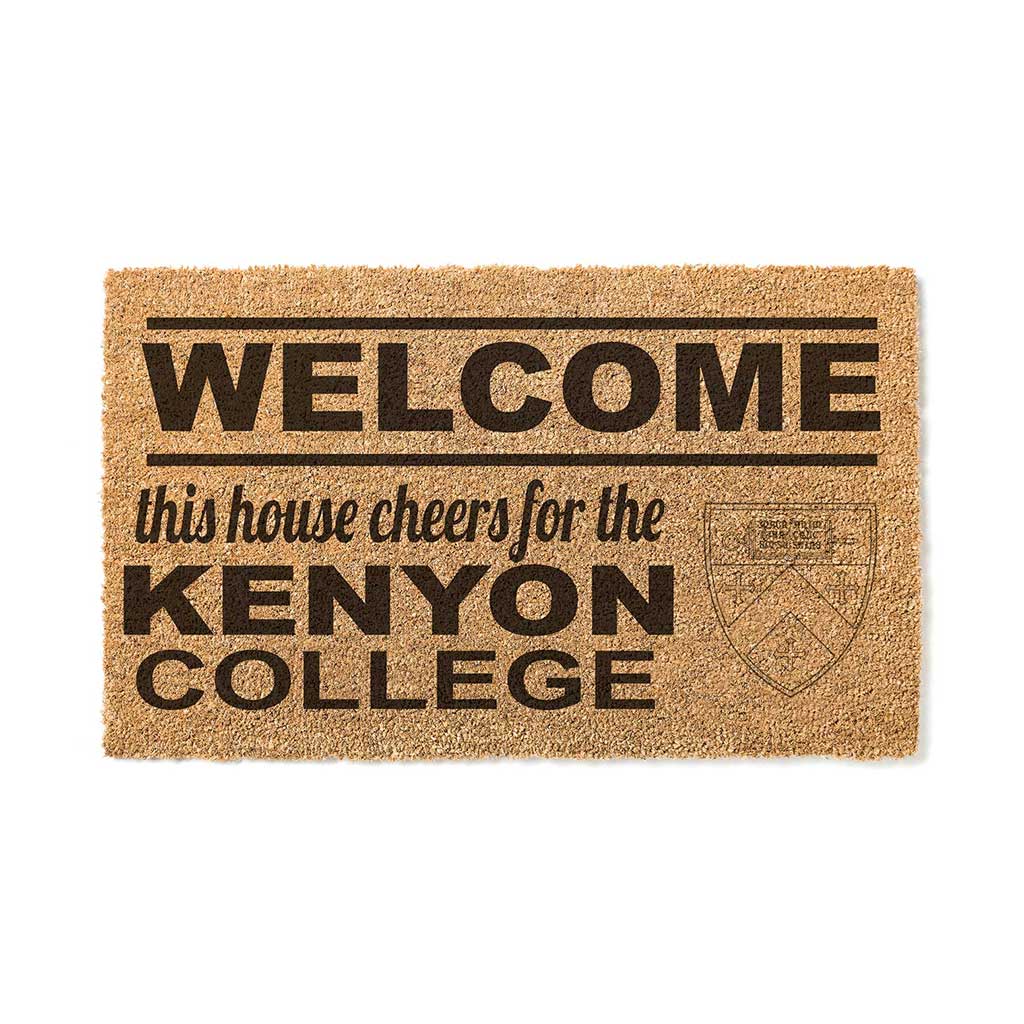 Team Coir Doormat Welcome Kenyon College