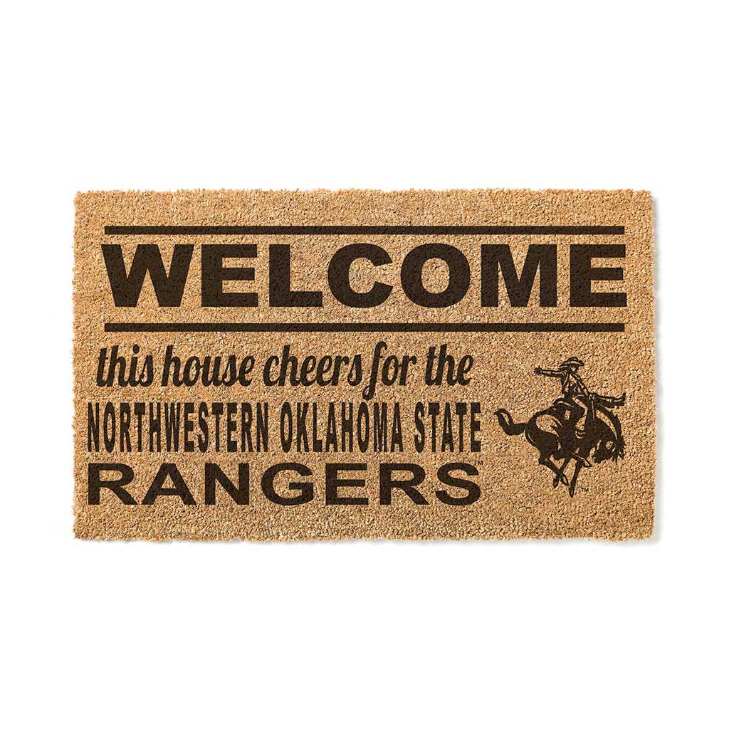 Team Coir Doormat Welcome Northwestern Oklahoma State Rangers