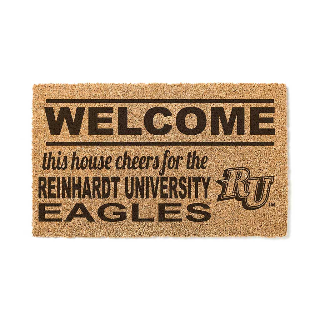 Team Coir Doormat Welcome Reinhardt University Eagles