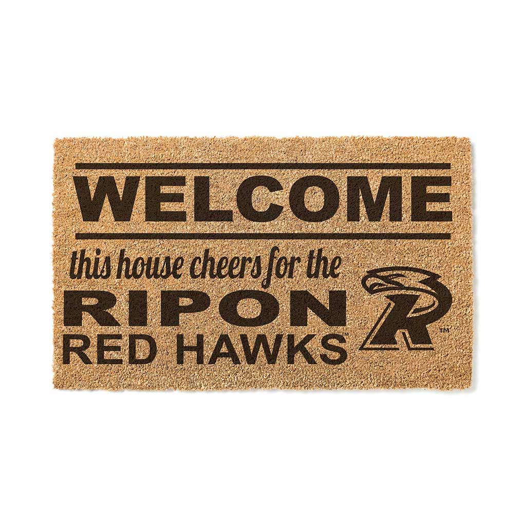 Team Coir Doormat Welcome Ripon College Hawks