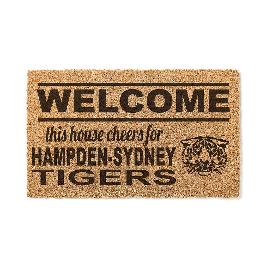 Team Coir Doormat Welcome Hampden-Sydney College Tigers