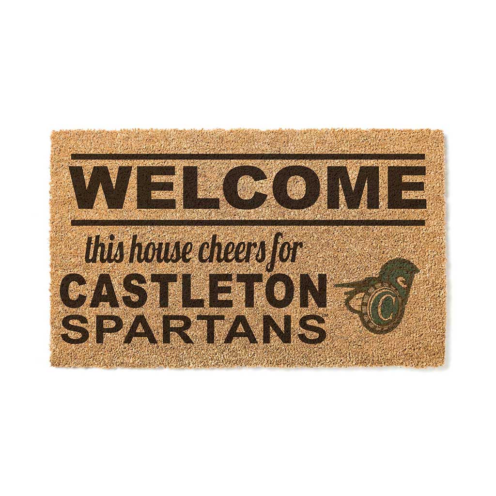 Team Coir Doormat Welcome Castleton University Spartans