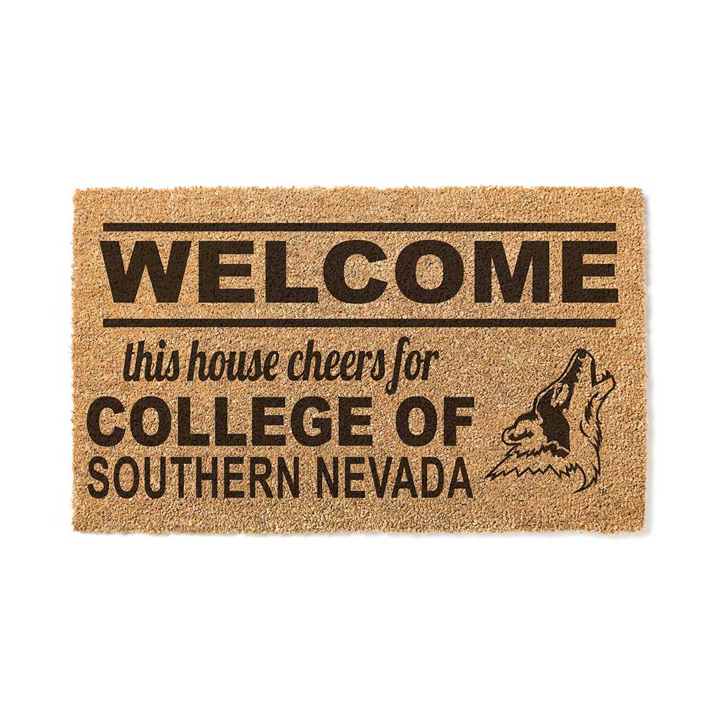 Team Coir Doormat Welcome College of Southern Nevada Coyotes