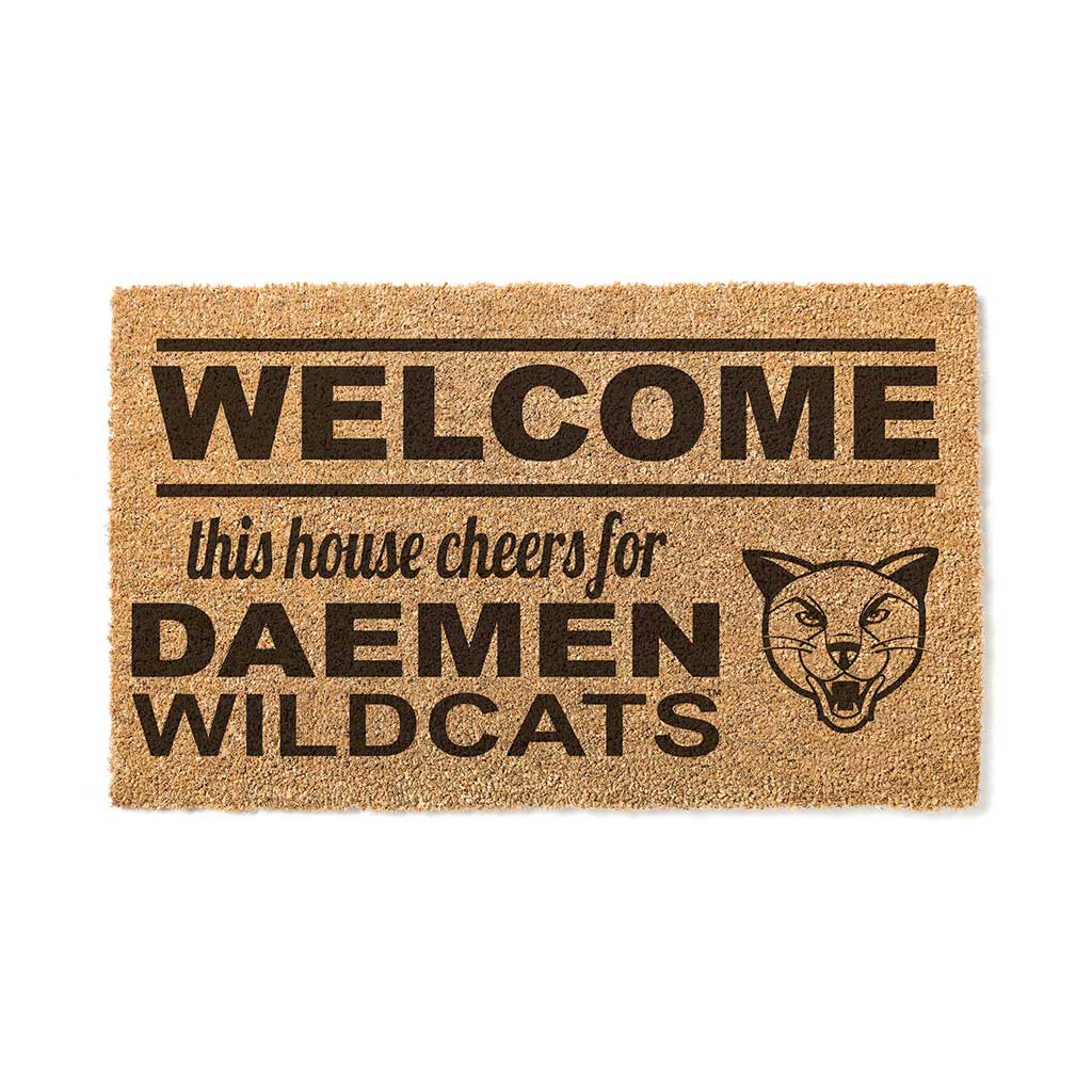 Team Coir Doormat Welcome Daemen College Wildcats