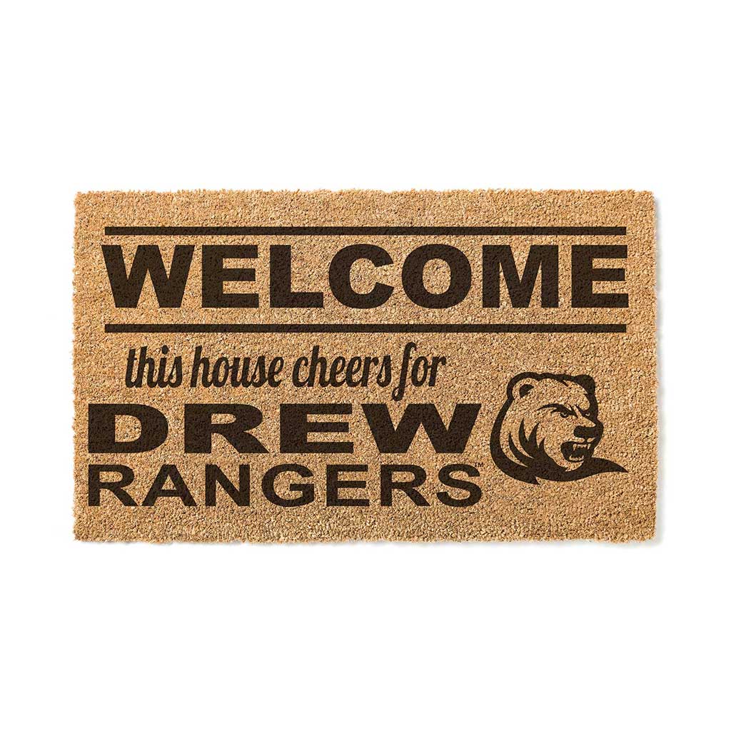 Team Coir Doormat Welcome Drew University Rangers