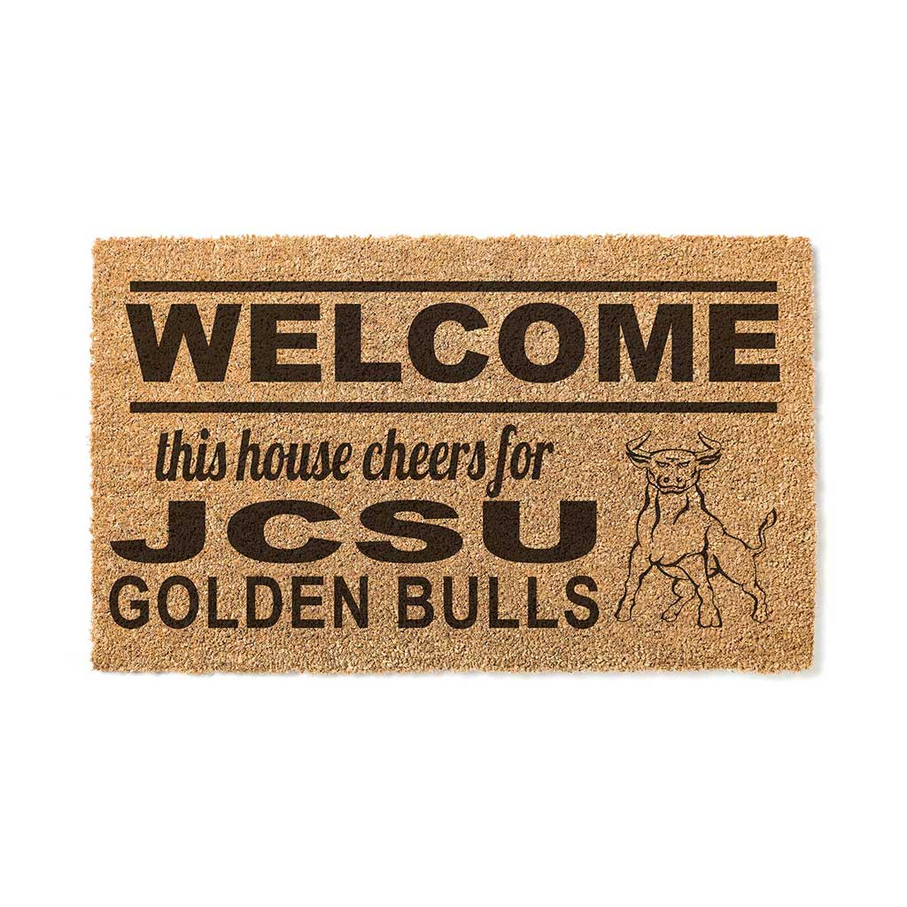 Team Coir Doormat Welcome Johnson C. Smith University Golden Bulls